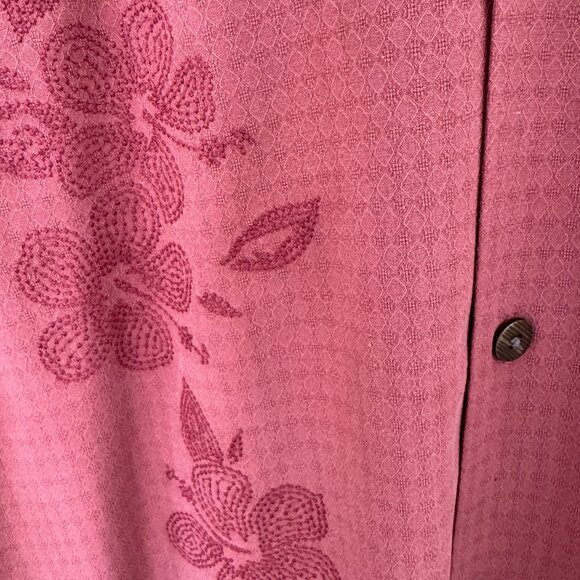 Tommy Bahama Men’s Silk Button Down Shirt USC Logo Maroon Floral Size XL - Picture 6 of 12